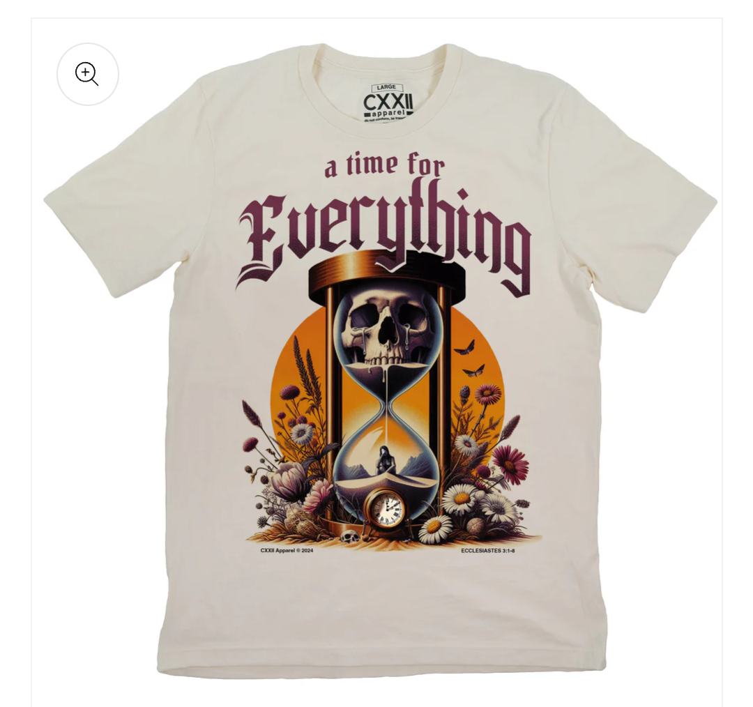 VOTD Ecclesiastes series "A Time For Everything" natural tee