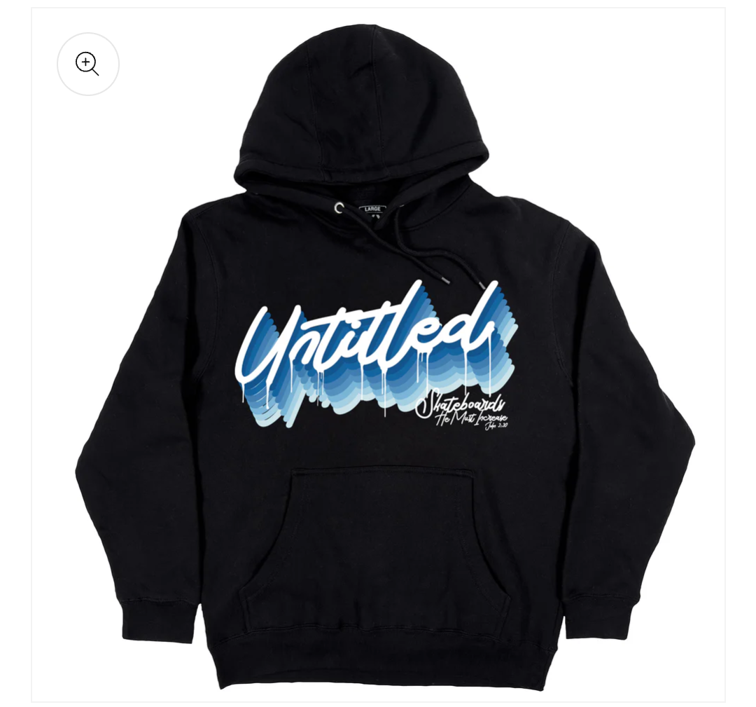 Untitled neon Blue Hoodie