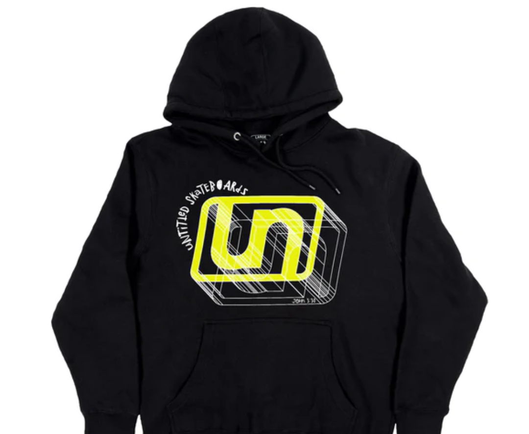 Untitled Wireframe black hoodie