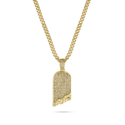 ICED OUT Broken Deck Pendant (Gold)