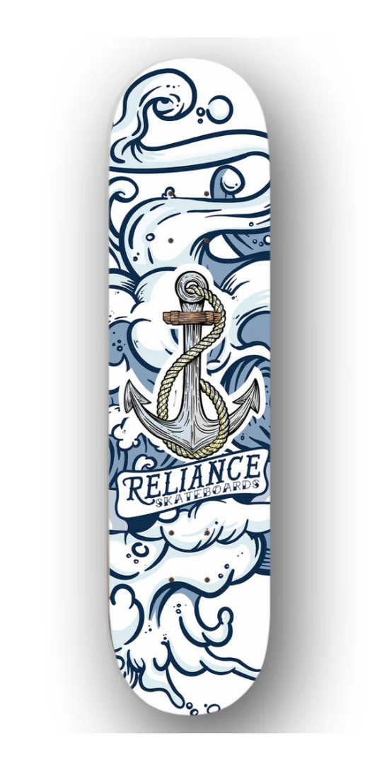 Reliance anchor skateboard deck